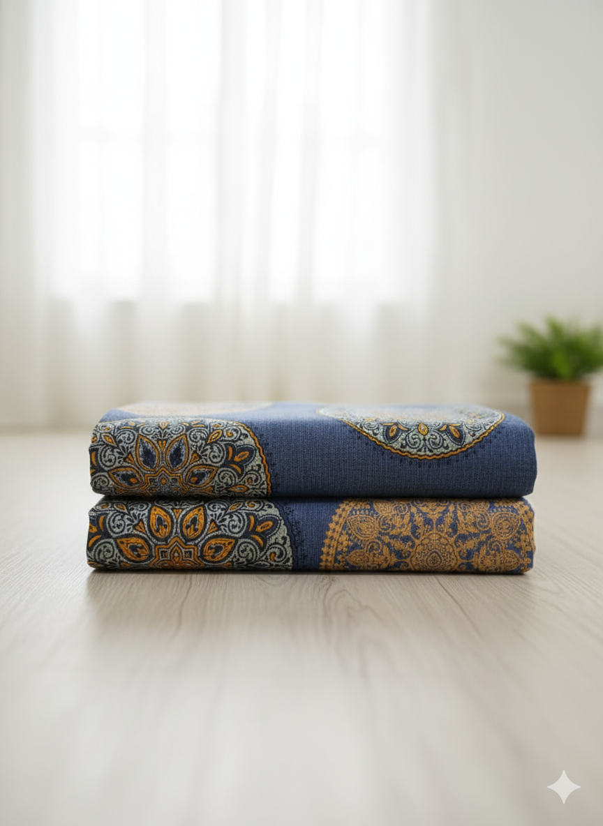 3D Royal Mandala Bedsheet