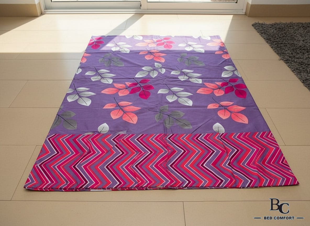 Violet Chevron Firell Bedsheet