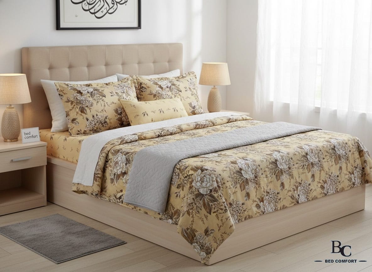 Golden Tranquil Firell Bedsheet