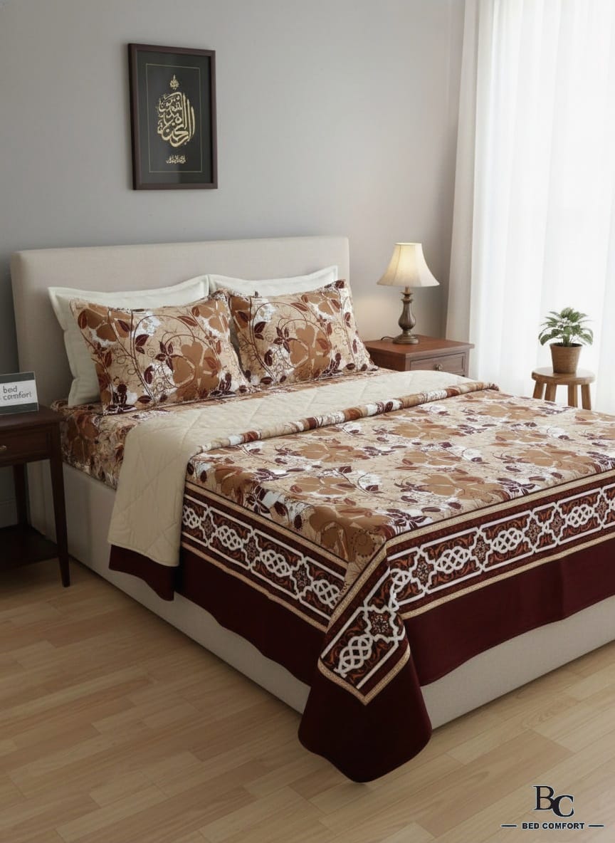 3D Autumn Vines Bedsheet