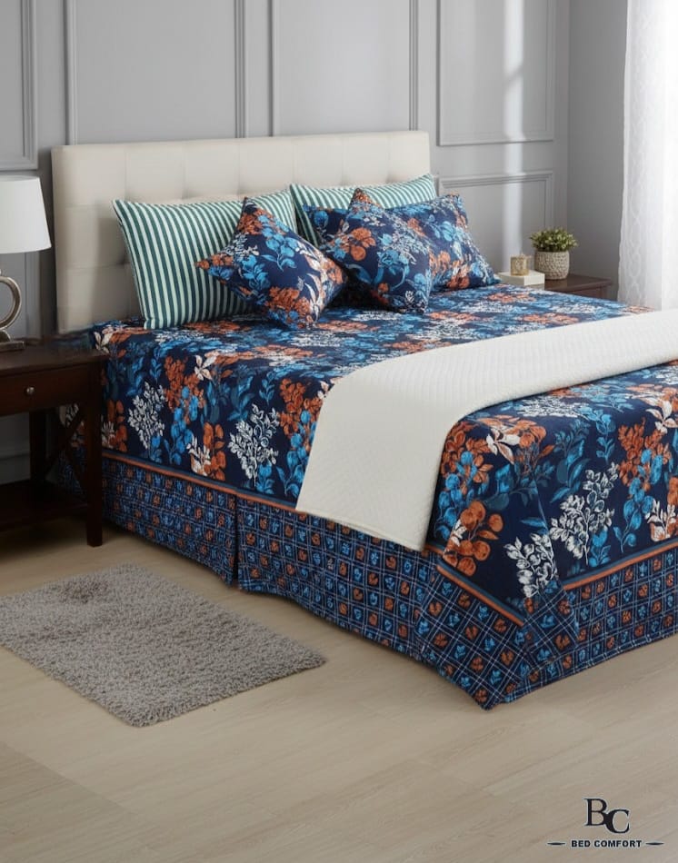 3D Botanical Bliss Bedsheet